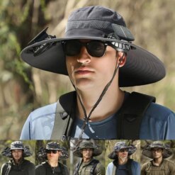 Solar Breeze Outdoor Fan Cap