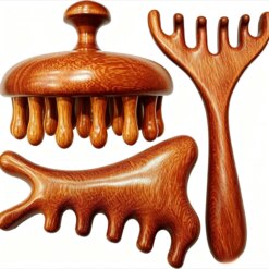 Wooden Scalp Massage Set – 3 Pieces